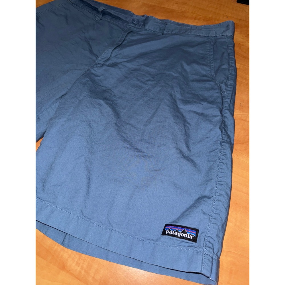 Patagonia Mens Stand Up Shorts Blue Organic Cotton Hemp Size 36 - Picture 4 of 7